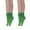 Forest Green, variant on 2 Pairs Cotton Lightweight Slouch Socks for Women Shoe Size 5 to 10 - White