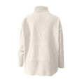 thumbnail image 7 of IROINNID Womens Sweater Turtleneck Pullover Sweater Solid Color Comfy Mid-Length Long Sleeve Autumn and Winter Popular High Collar Knit Sweater, 7 of 7