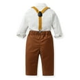 thumbnail image 5 of LUOGENLI 4th of July Outfits for Boys Size 7/8 Toddler Boys Long Sleeve Shirt Tops Pants with Tie Child Kids Gentleman Outfits Party Dress Baptism Outfits for Boy 24 Months 4-5 Years, 5 of 5