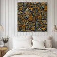 thumbnail image 3 of Boho Floral Wall Art Painting on Canvas, Vintage Botanical Paisley Flower Canvas Art Home Prints Wall Art Framed Modern Artwork for Living Room Bedroom Wall Decor 16x16in, 3 of 8