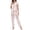 A-Beige491, variant on XIAOCHA Women's Solid Pajama Set Short Sleeve Button Straight Pant Night Suit
