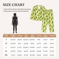 thumbnail image 4 of Honeii Fresh Corn print Women's Pajama Sets Long Sleeve Button Down Sleepwear Nightwear Soft Pjs Lounge Sets-X-Large, 4 of 7