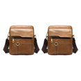 thumbnail image 4 of Qarigey Riñonera multiusos para hombre, cómoda y práctica, riñonera para hombre, riñonera 8980 marrón 8980 marrón 2Conjunto, 4 of 6