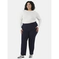 thumbnail image 5 of Just My Size by Hanes Women's Plus Tummy Control Dress Pants, Sizes 0X-4X, Regular & Petite, 5 of 5