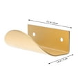 thumbnail image 4 of Miangastore Poignées en Laiton Massif en Forme de Feuille pour Porte d'Armoire Moderne 4 Pcs 2.4 Po, 4 of 8