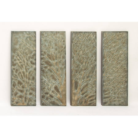 Decmode Metal Wall Decor Set of 4 Multi Color Walmart com Decmode Metal Wall Decor Set of 4 Multi Color Walmart com