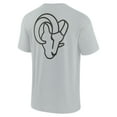 thumbnail image 3 of Unisex Fanatics Gray Los Angeles Rams Elements Super Soft Short Sleeve T-Shirt, 3 of 3