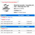 thumbnail image 2 of Wheel Hub Assembly - Compatible with 2002 - 2008 Dodge Ram 1500 2003 2004 2005 2006 2007, 2 of 2
