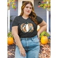 thumbnail image 2 of XCHQRTI Pumpkin Plus Size Women Tshirt Its Fall Yall Thanksgiving Short Sleeve Graphic Tees, 2 of 8