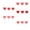 type A, variant on Handmade Valentines Vase Inserts Party Decorations Cardstock Set 15Pcs Home Celebration Craft Project