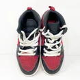thumbnail image 4 of Ni - ke Ni - ke Boys Air Jordan 1 Mid 640734-616 Red Basketball Shoes Sneakers Size 1.5Y, 4 of 5