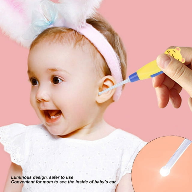 Earpick, Cute Comfortable LED Earpick, Cartoon Appearance Toddlers Kids Baby Teens For Children