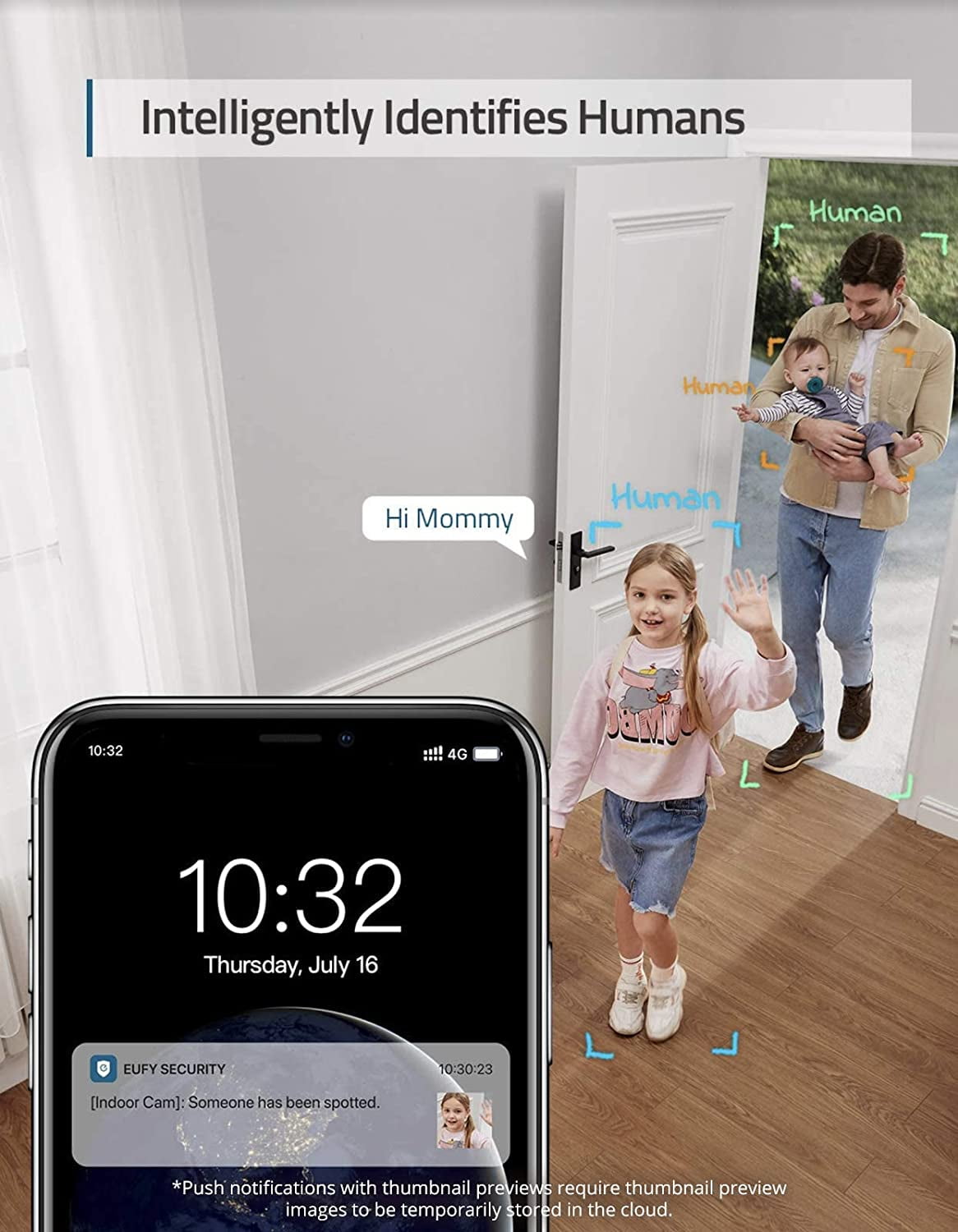 Eufy Security 2K Indoor Camera, White, 1 Pack