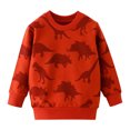 thumbnail image 3 of Sudadera con capucha de dinosaurio para niños y niñas, ropa para otoño y primavera, camisetas deportivas para bebés muy vendidas, 3 of 5