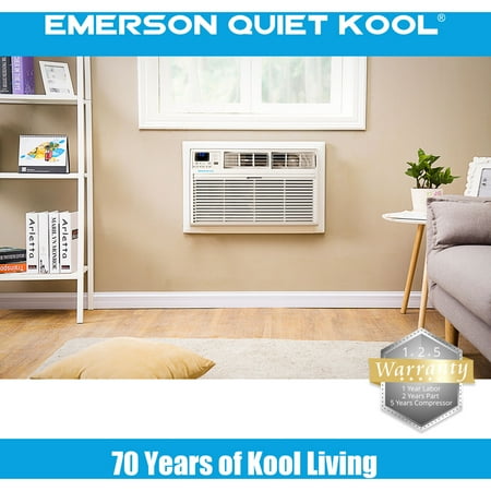 Emerson Quiet Kool 10,000 BTU 230-Volt Through-the-Wall Air Conditioner with Wi-Fi and Heater