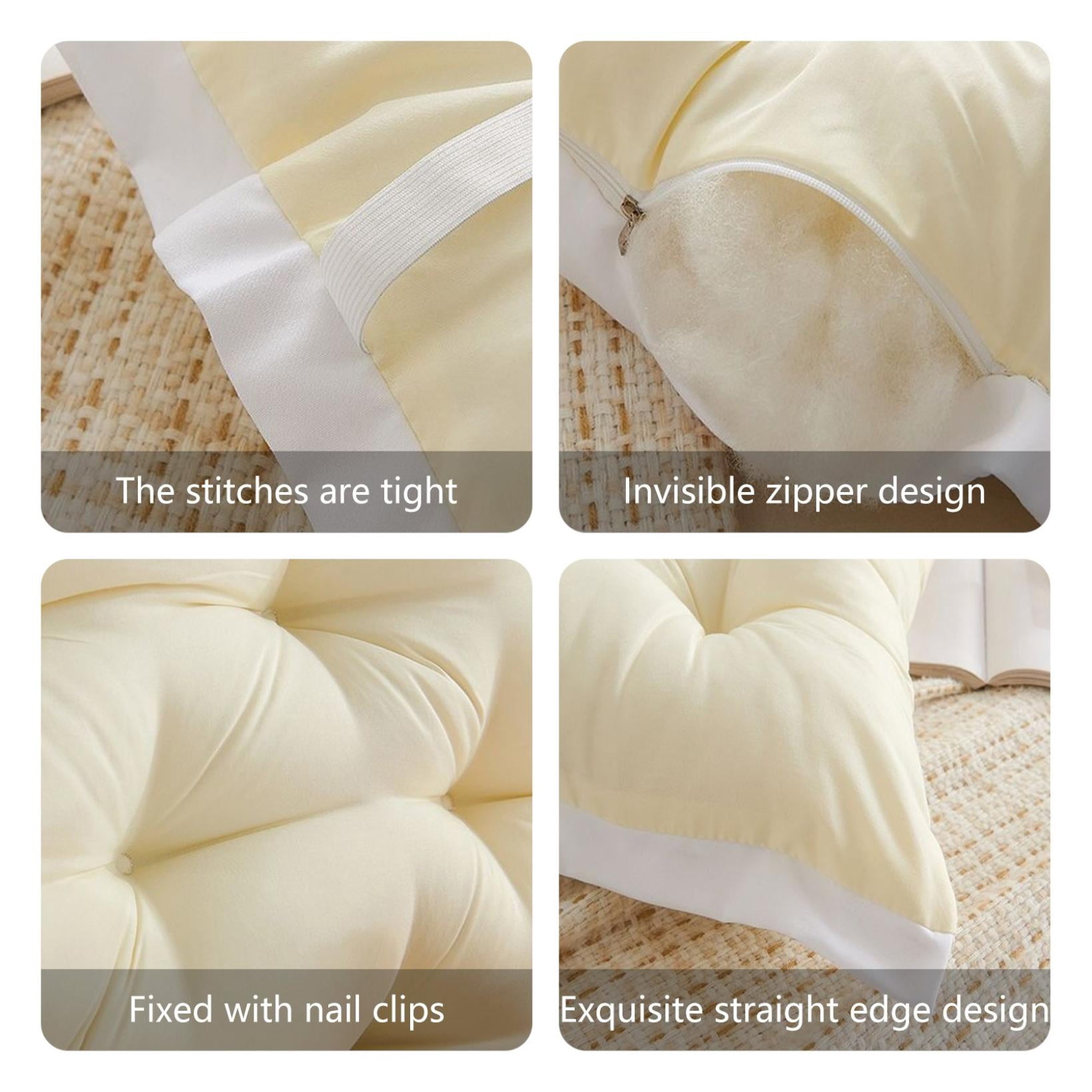Clearance! Headboard Pillow Upholstered Wall Mounted Headboard Dorm Bed Large Bolster Headboard Positioning Support Reading Pillow Cushion 20"x47" G