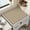 H, variant on 50x50cm Waterproof Leather Mat for Bedside Tables, Anti-Slip Surface Protector Compatible with Washing Machines, Dryers, and Balcony Tables