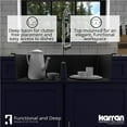 thumbnail image 5 of Karran Usa Qt-810 33" Top Mount Double Equal Bowl Quartz/Granite Kitchen Sink - Concrete, 5 of 7