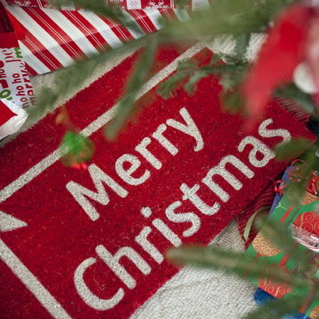 UPC 788460510580 product image for Entryways Christmas Present Nonslip Coir Doormat | upcitemdb.com