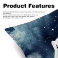 Polar Bear Elegant Velvet Decorative Throw Pillow Inserts with Covers