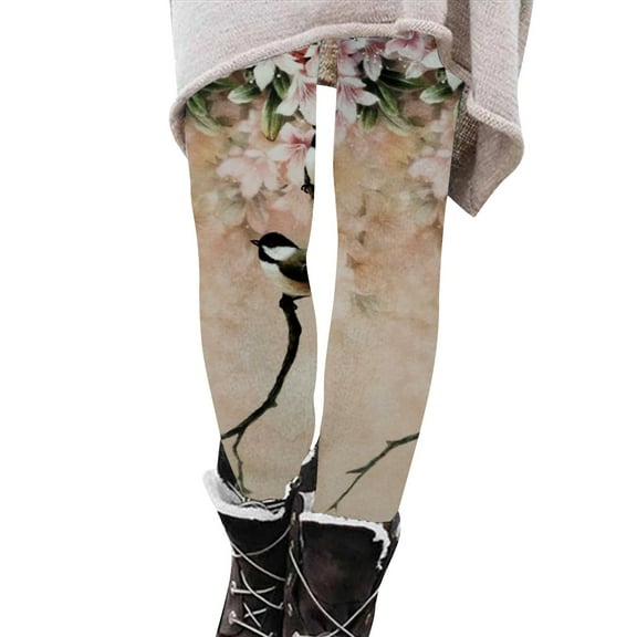 Baqcunre 2025 Leggings for Women Printed Leggings Basic Workout Yoga Pants Buttery Smooth Womens Leggings, 1Pc Pantyhose Hot Pink L