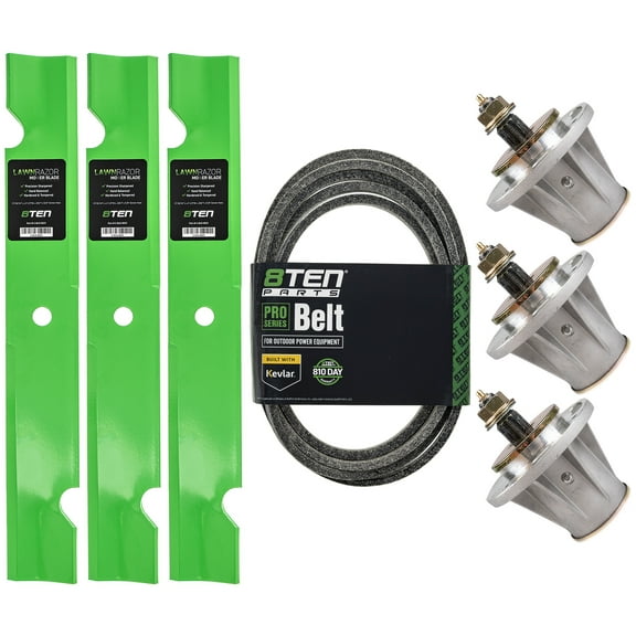 8TEN Blade Spindle Belt Kit for Husqvarna IZ5223 539100341 510201201 52 inch MK1001966