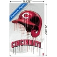 thumbnail image 3 of MLB Cincinnati Reds - Drip Helmet 22 Wall Poster, 14.725" x 22.375", 3 of 4