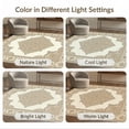 thumbnail image 7 of ODIKA 3'x5' Washable Accent Rug Pet Friendly, Non-Shedding Mat Beige Vintage Dining Faded Neutral Cream Textured Colored Distressed for Bedside, Nursery Room, 7 of 7