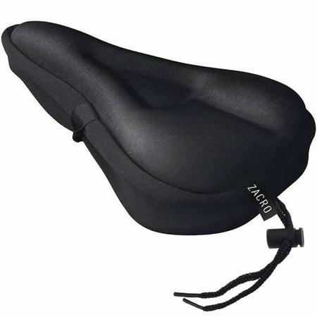 Gel Bike Seat Cover Extra Soft Gel Bicycle Seat Bike Saddle Cushion + Water&Dust Resistant (Best Gel Bicycle Seat Cover)