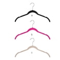 thumbnail image 2 of Paquete de 10 perchas para ropa Inteprter de plástico antideslizante gris, 2 of 6