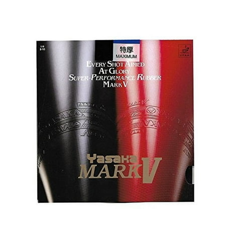 Yasaka Mark V 30 Table Tennis Rubber (Black, Max)