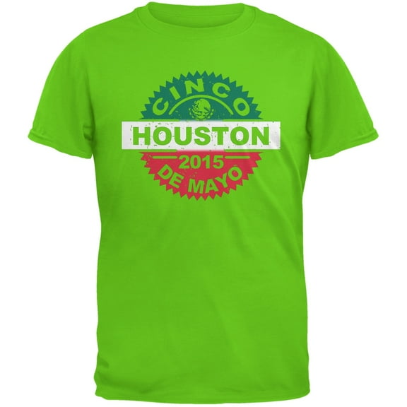 Cinco De Mayo - Houston Electric Green Youth T-Shirt