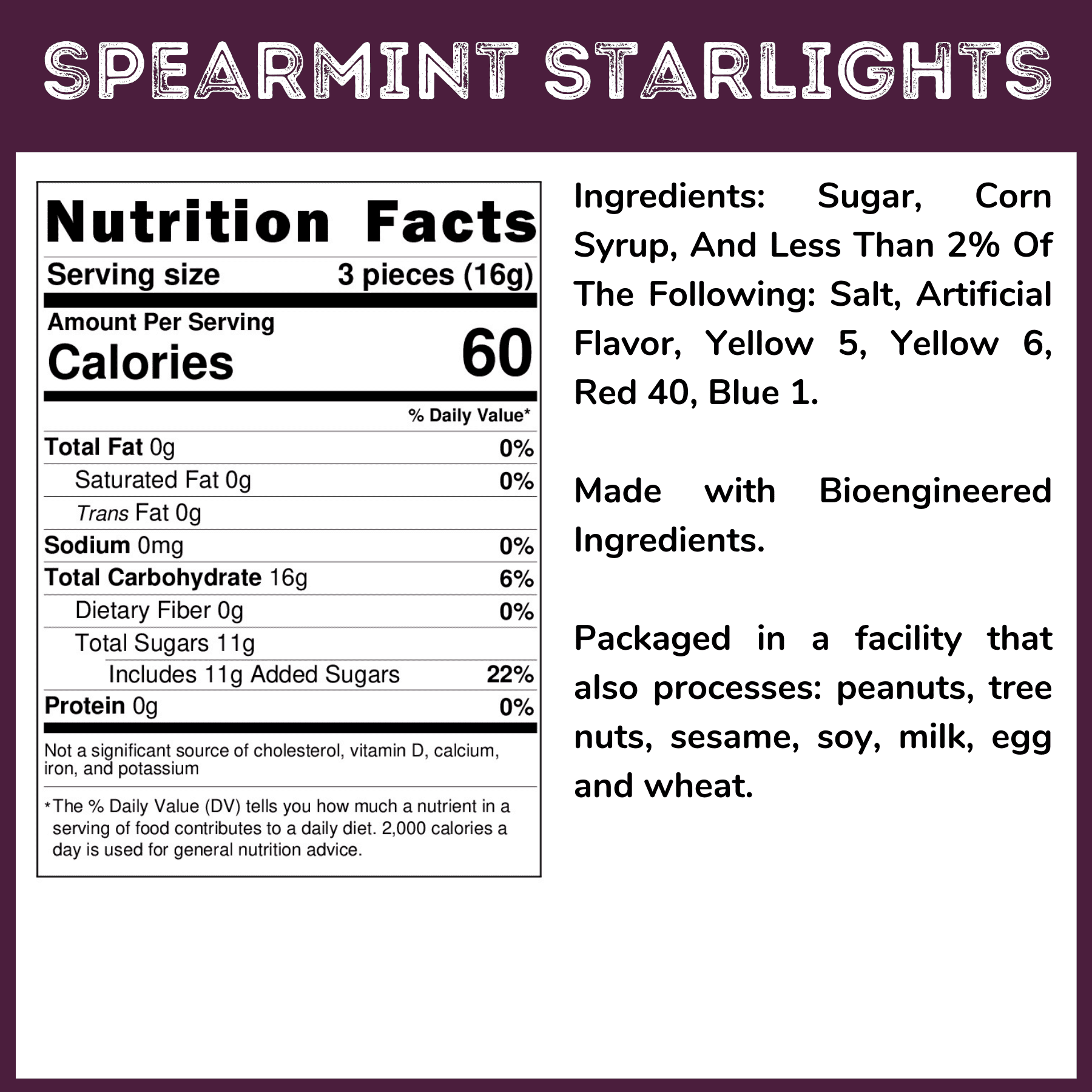 WinCrest Spearmint Starlight Mints - Wrapped Hard Candy - 5 Lb Case