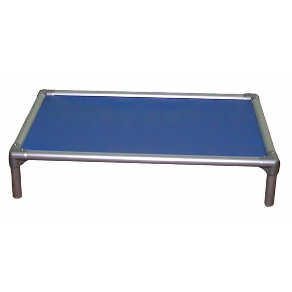 Kuranda Chewproof Bed - Silver Aluminum - 35" x 23" - Heavy Duty Vinyl - Royal