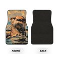 thumbnail image 2 of Naloa Playful Otter Tropical Beach Car Foot Mat Set of 4 Pieces - Universal Floor Liner Neoprene Full Set Floor Mats for Cars Trucks SUV, 2 of 7