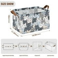 thumbnail image 4 of Cartoon Cats Face Collapsible Storage Bins Fabric Shelf Baskets with Handles 16.9"x11.4"x10" Closet Organizer, 4 of 8