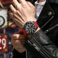 thumbnail image 4 of Explojoy Men Watch Luxury Watch Waterproof Chronograph Date Wristwatches Silicone Strap Quartz Watches for Men, 4 of 9
