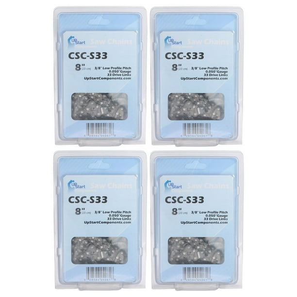 4Pack 8Inch Chainsaw Chain Replacement for Kobalt 506891 Kobalt 40V Polesaw