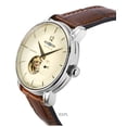 thumbnail image 2 of Zeppelin LZ-120 Bodensee Leather Strap Beige Open Heart Dial Automatic 81661 Men's Watch, 2 of 3