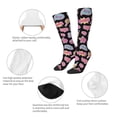 thumbnail image 4 of Knee High Socks for Men and Women, Pink elements Althletic Compression Socks, Support Long Tube Socks for Outdoor Sport, Calf Socks, High Stockings for Women Men, 4 of 7