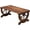 38in, variant on HUANG Rustic Wooden Bench with Wagon Wheel Legs, 2-Person