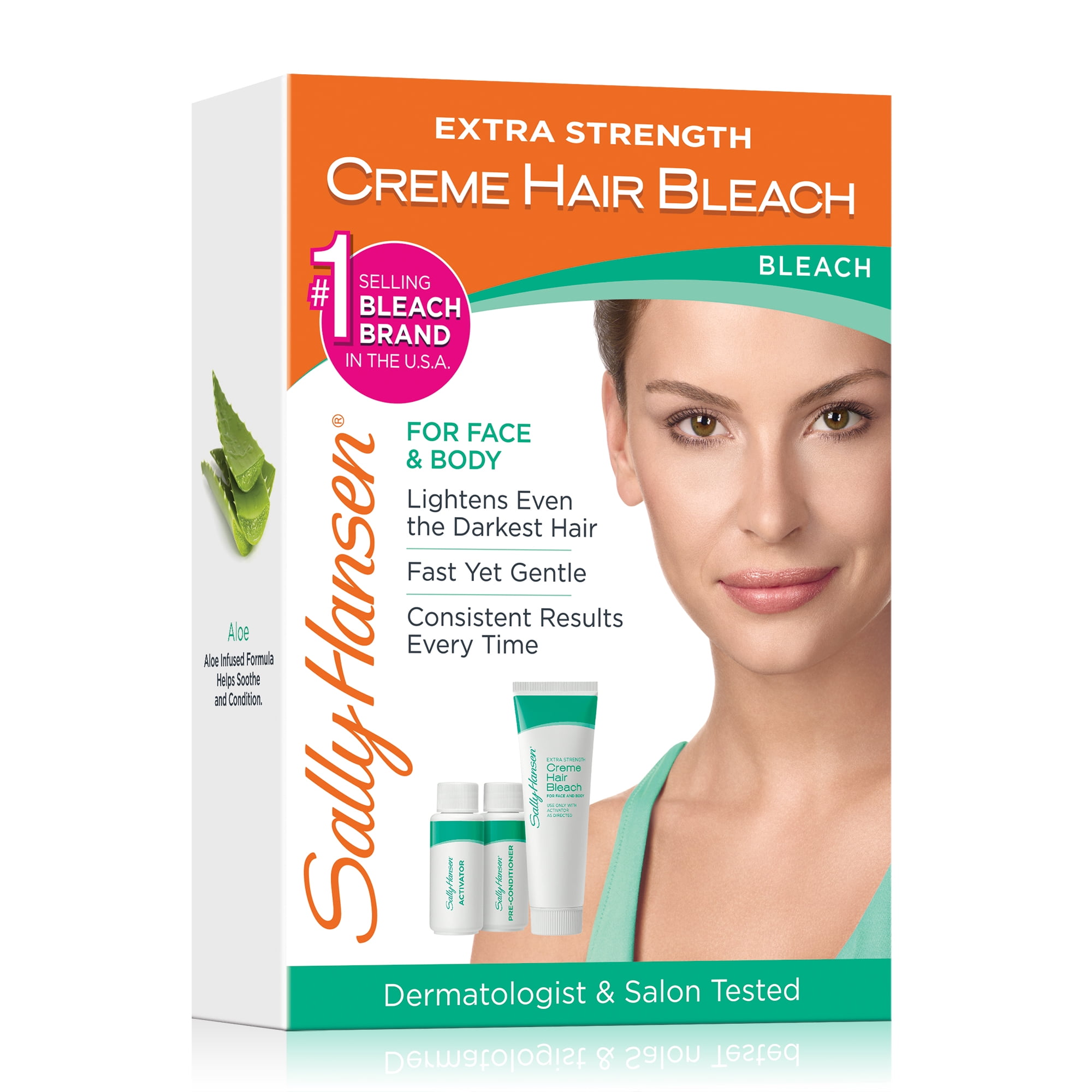 Sally Hansen Extra Strength Creme Hair Bleach For Face Body Kit