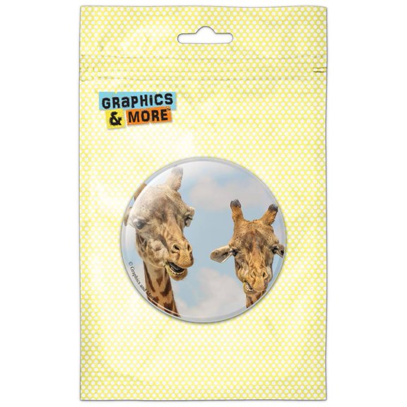 Giraffes Duo Pinback Button Pin Badge