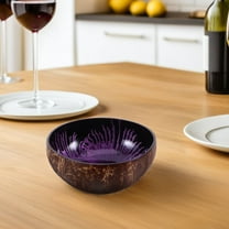 BESTYASH Small Candy Dish Natural Coconut Shell Bowl Decorative Design for Home 1Set