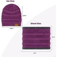thumbnail image 6 of Winter Hat Scarf and Gloves Set for Women Knit Beanie Winter Gloves and Scarves Cold Weather Gear, 6 of 7