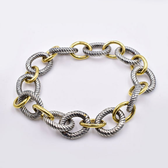 925 Silver Twisted Bracelet Designer Bracelet