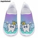 thumbnail image 1 of Zapatos planos informales con estampado de dientes de dibujos animados de Doginthehole para mujer, zapatos de malla transpirables y sin cordones, cómodos y livianos para enfermera, 1 of 5