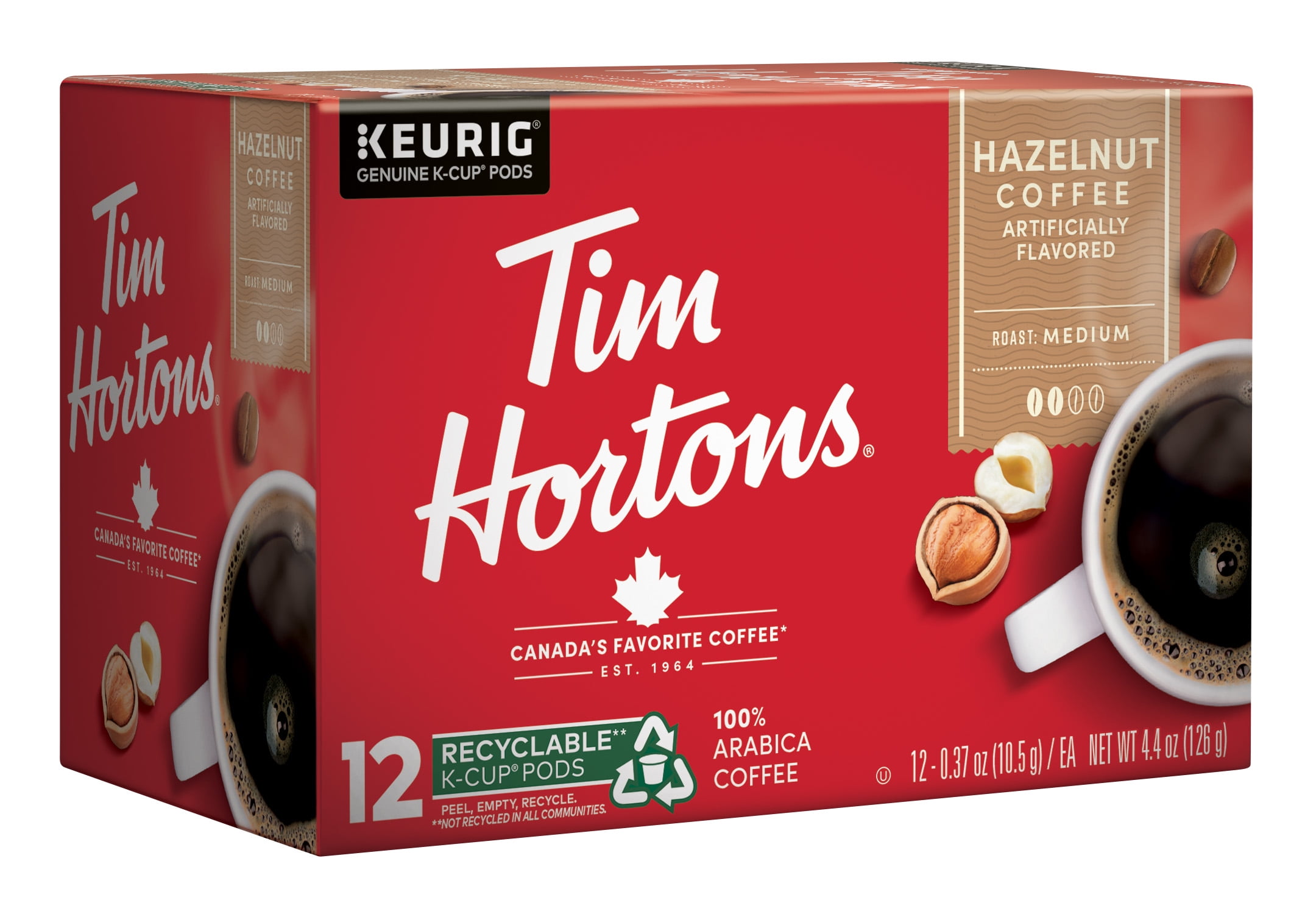 Tim Hortons Hazelnut K-Cup Coffee Pods 