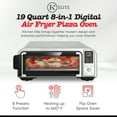 thumbnail image 3 of Kitchen Elite 8 in 1 Digital Air Fryer Toaster Oven Combo, Convection Pizza Oven, Silver, 3 of 8