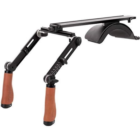 UPC: 0606184857906 | wooden camera shoulder rig v3 (pro) (brown leather)